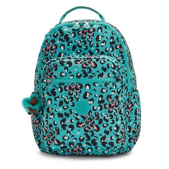 NWT Kipling Seoul Large  Printed 15" Laptop Backpack - Picture 1 of 16